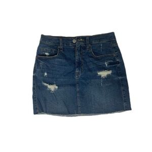 Aeropostale High Rise Denim Skirt w/ Pockets